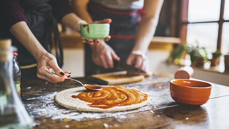 Sicilly Pizza Making